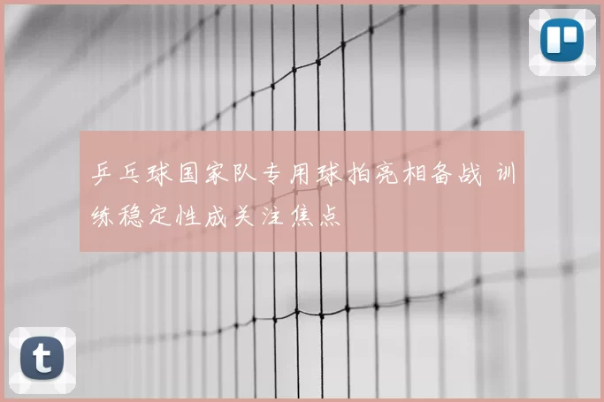 乒乓球国家队专用球拍亮相备战 训练稳定性成关注焦点